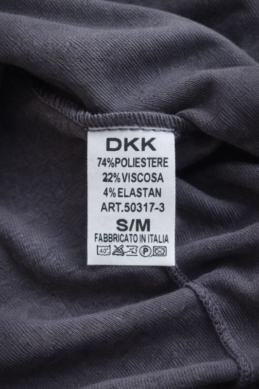 Spodnie damskie szerokie grafitowe z gumką Made in Italy S/M