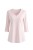 Bluzka damska pudrowy róż V-neck serduszko uniwersalna