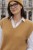 Sweter damski moher kamizelka musztardowa oversize Made in Italy