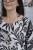 Bluzka damska oversize Włoska 100% bawełna czarno biała boho kwiaty