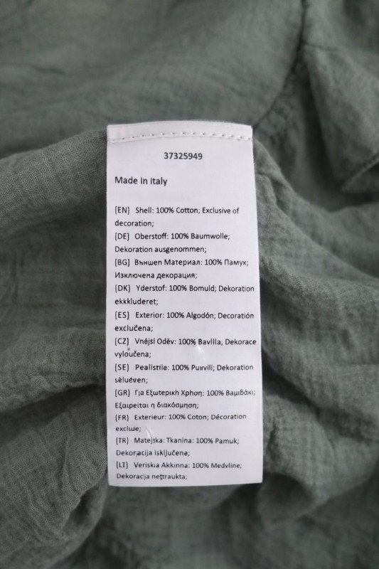 Bluzka damska khaki boho falbanki zwiewna L