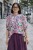 Bluzka damska w kwiaty 100% bawełna Made in Italy boho oversize
