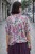 Bluzka damska w kwiaty 100% bawełna Made in Italy boho oversize
