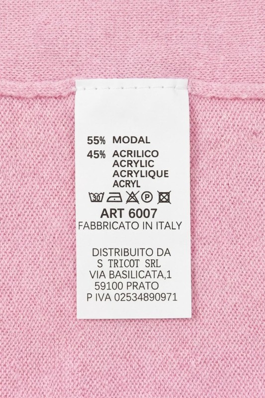 Bluzka damska różowa oversize Made in Italy luźna lekka