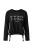 Bluza Damska z Nadrukiem Czarna – Regulowany Dół Streetwear S