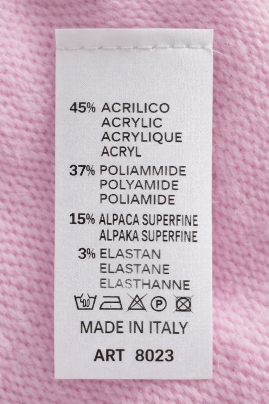 Sweter damski liliowy z półgolfem miękki ciepły Made in Italy Uni
