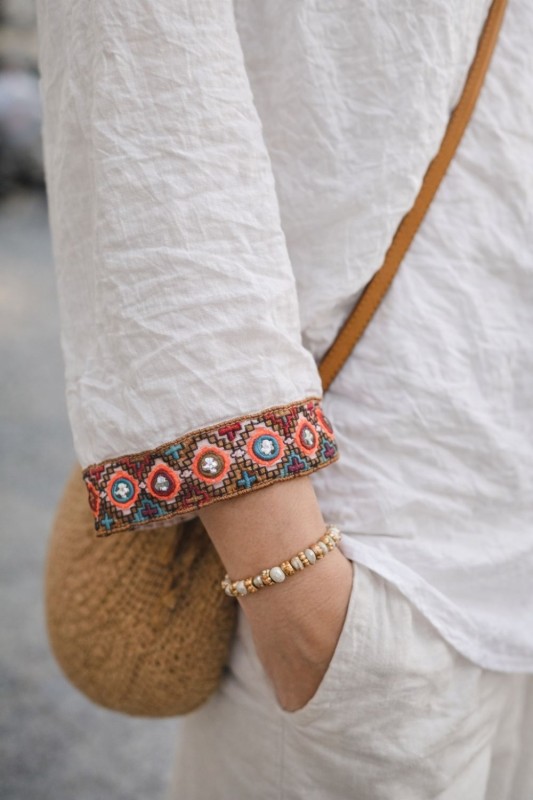 Bluzka damska hiszpanka boho biała Made in Italy Oversize