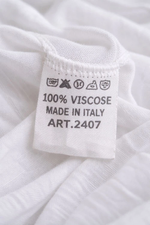 Bluzka damska biała falbanki zwiewna lekka Made in Italy Uni