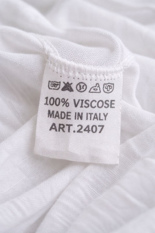 Bluzka damska biała falbanki zwiewna lekka Made in Italy Uni