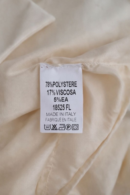Komplet Damski Elegancki Ecru Kamizelka + Spodnie Włoski Styl Uni