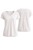 Bluzka damska biała V-neck lekka i wygodna Made in Italy Uni