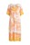 Sukienka damska boho V-neck lekka wiskoza len Made in Italy Uni