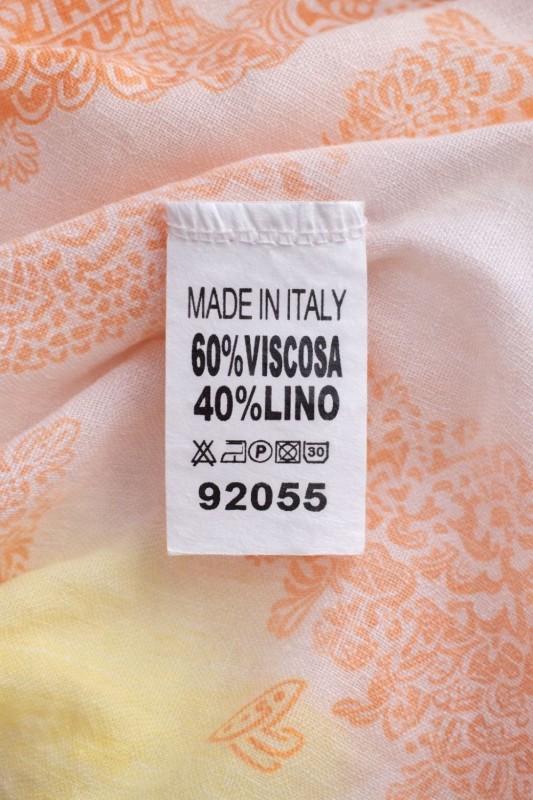 Sukienka damska boho V-neck lekka wiskoza len Made in Italy Uni