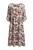Sukienka damska brązowa oversize wzorzysta ITALY luźna midi boho