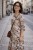 Sukienka damska brązowa oversize wzorzysta ITALY luźna midi boho