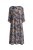 Sukienka damska szara oversize wzorzysta ITALY luźna midi boho