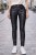 Spodnie damskie czarne eco skóra snake skinny XS