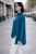 Bluzka damska asymetryczna oversize turkus Made in Italy Uni