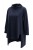 Bluzka damska asymetryczna oversize granat Made in Italy Uni