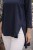 Bluzka damska asymetryczna oversize granat Made in Italy Uni
