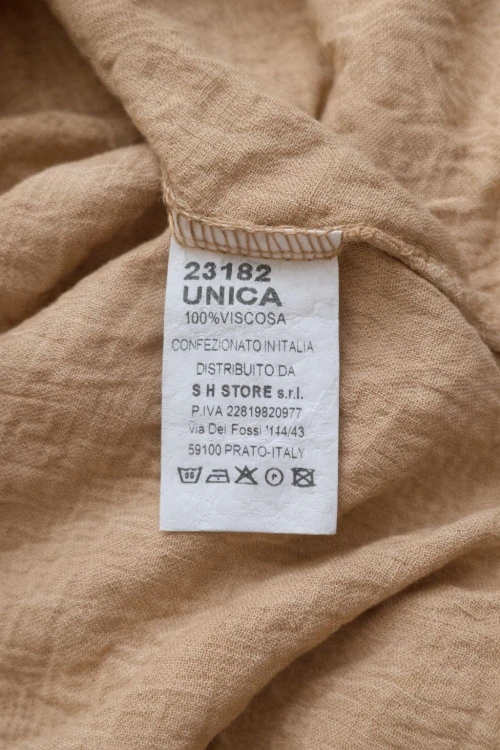 Komplet Damski wiskoza beżowy elegancki casual Made in Italy Uni