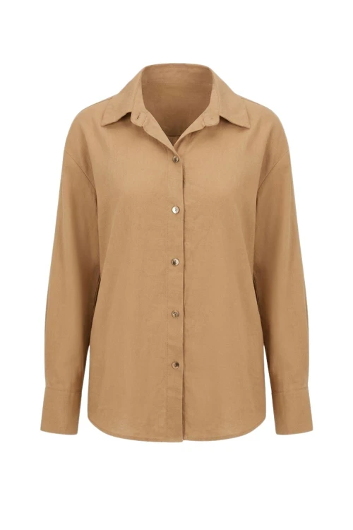 Komplet Damski wiskoza beżowy elegancki casual Made in Italy Uni