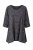 Bluzka damska oversize grafitowa – luźna, wygodna, print twarzy Uni