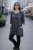 Bluzka damska oversize grafitowa – luźna, wygodna, print twarzy Uni