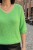 Sweter damski zielony neon 20% moher oversize miękki Uni