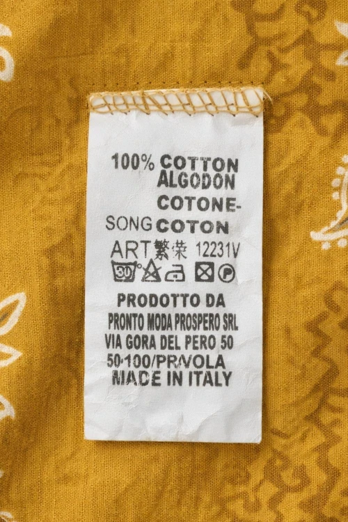 Sukienka damska musztardowa boho oversize wzory mandala luźna sztruksowa Italy