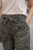 Spodnie damskie włoskie khaki wzór kwiatowy casual Uni