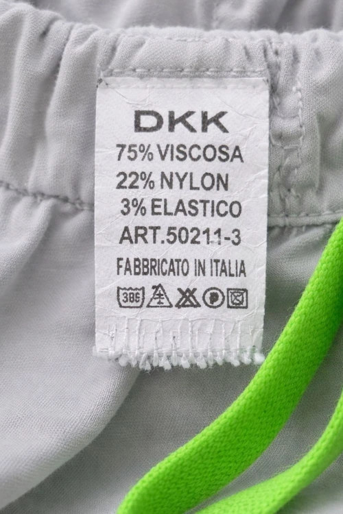 Spodnie damskie szare z neonowym sznurkiem wygodne casual Uni