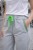 Spodnie damskie szare z neonowym sznurkiem wygodne casual Uni
