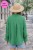 Bluzka damska zielona bawełniana Made in Italy luźna boho One Size