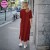 Sukienka damska czerwona PANTERKA oversize Made in Italy Uniwersalna