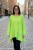 Bluzka tunika damska oversize jasnozielona 100% bawełna Made in Italy luźna casual