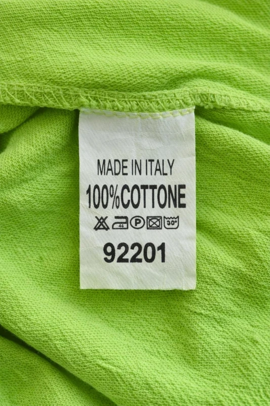 Bluzka tunika damska oversize jasnozielona 100% bawełna Made in Italy luźna casual