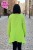 Bluzka tunika damska oversize jasnozielona 100% bawełna Made in Italy luźna casual