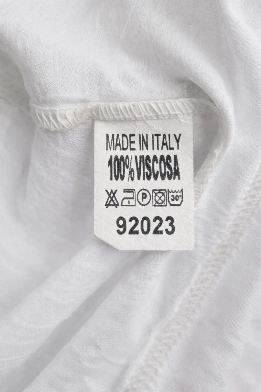 Sukienka damska oversize Made in Italy biała czarna wzory wiskoza luźna