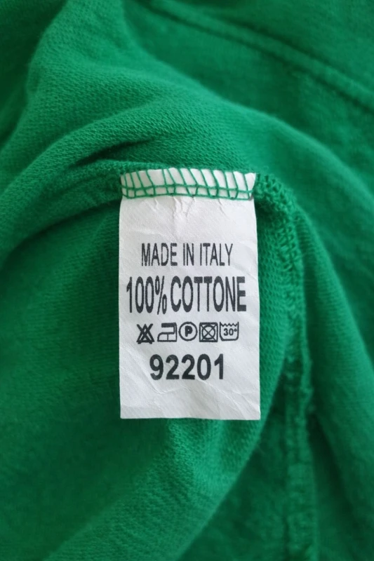 Bluzka tunika damska oversize zielona 100% bawełna Made in Italy luźna casual