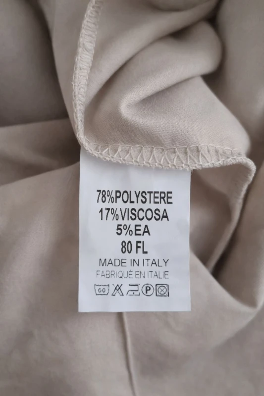 Komplet Damski Elegancki Beżowy Kamizelka + Spodnie Włoski Styl Uni