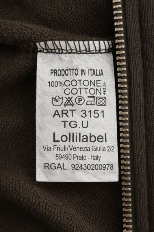 Bluza damska bomberka czekoladowa 100% bawełna Made in Italy Uni