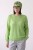 Sweter damski limonkowy zielony ze srebrną nitką moher Italy oversize miękki
