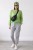 Sweter damski limonkowy zielony ze srebrną nitką moher Italy oversize miękki