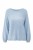 Sweter damski błękitny ze srebrną nitką moher Italy oversize miękki