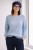Sweter damski błękitny ze srebrną nitką moher Italy oversize miękki