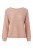 Sweter damski jasnoróżowy ze srebrną nitką moher Italy oversize miękki