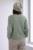 Sweter damski zielony ze srebrną nitką moher Italy oversize miękki