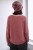 Sweter damski brudny róż ze srebrną nitką moher Italy oversize miękki