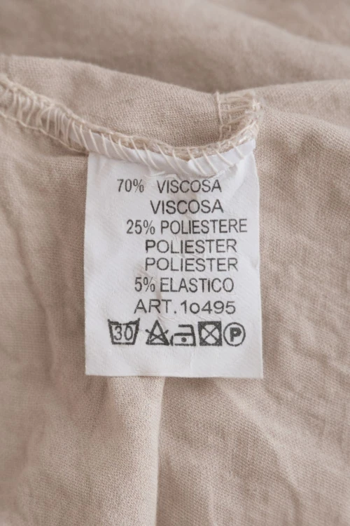 Spodnie damskie beżowe wiązane wygodne casual S (IT 10)